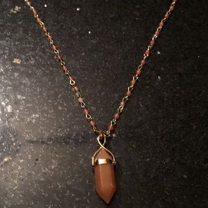 New Orange Quartz Necklace